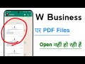Business WhatsApp PDF Not Opening? Fix for 2024