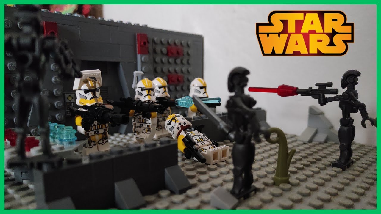 Commando Droid Attack | Lego Star Wars The Clone Wars Stop Motion