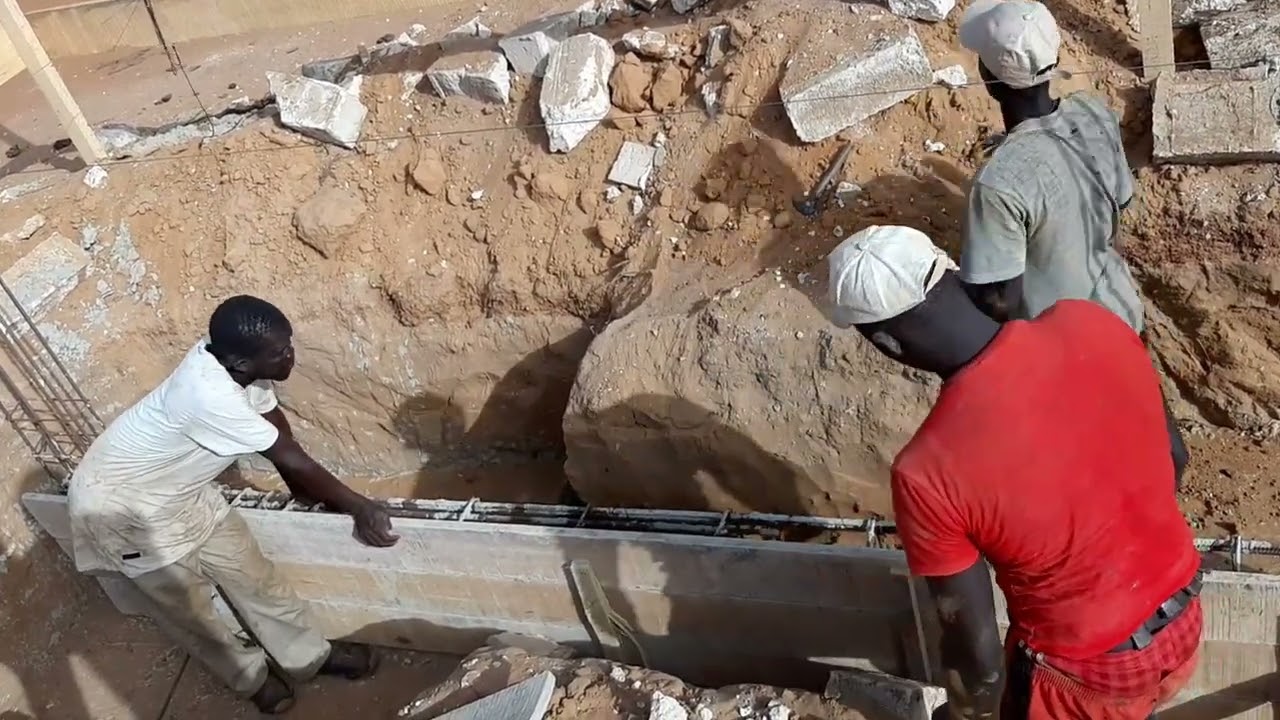 SENEGAL- CONSTRUCTION D'UNE MAISON SUR PLAN