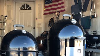 Burn In Of The 22.5” Weber Smokey Mountain