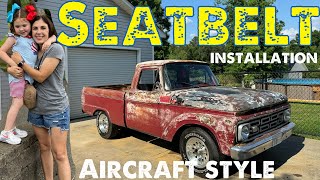 Adding seatbelts into a classic truck