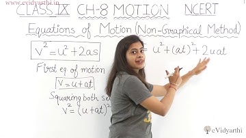 Equation of Motion (Non-Graphical Method) (Part III) - Chapter 8 - Motion - Science Class 9