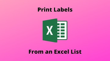 How to Print Labels From Excel List Using Mail Merge