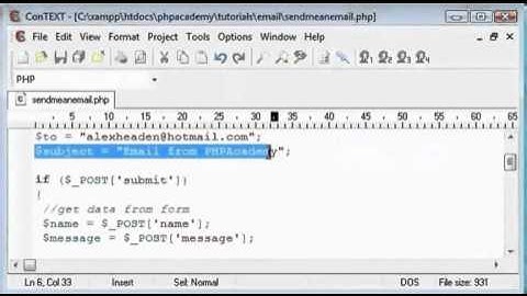 Sending Email in PHP Tutorial - Part 2 [Hindi]