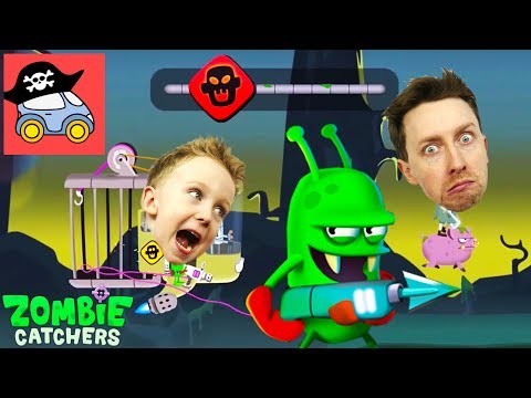 🍵 Охота на Босса в ZOMBIE CATCHERS прохождение Ловцы зомби Игра как мультик для детей Жестянка