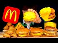 ASMR 맥도날드 트리플 치즈버거 🍔 치즈스틱 치즈볼 애플파이 치즈소스 찍먹방~!! McDonald's Cheese Burger 🧀Stick Apple Pie MuKBang~!