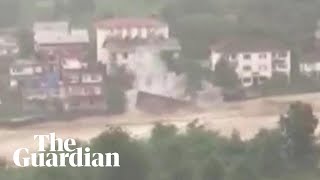 Home swept away by floods in Turkey