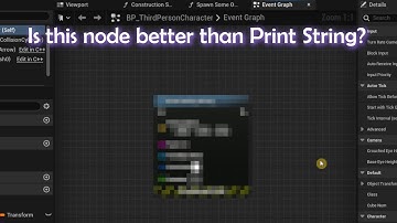 Alternative to Print String node for Debugging in Unreal