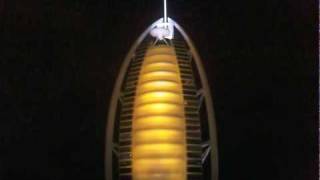 Burj al Arab Light Show @ night Dubai