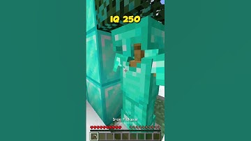 How To Escape Minecraft Traps At Every IQ 🤯 (INSANE) #shorts