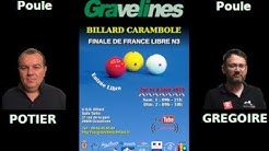 Finale de France Libre N3 Gravelines 2019 - Séance 5 - Billard 1