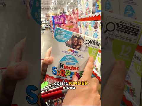 Caixa GIGANTE de Kinder Ovo: 12 Ovos por um Preço IMPRESSIONANTE #kinder #surprise #shorts