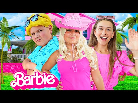 KIDS TRANSFORM Into BARBIE And KEN Going Out In Public