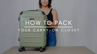 How to pack your Solgaard Carry-On Closet