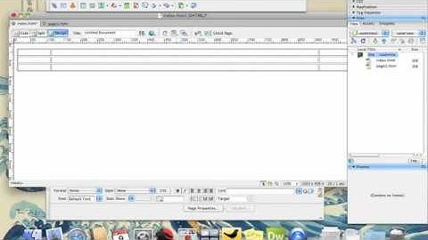 Dreamweaver Invisible Tables