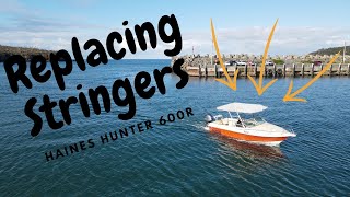 Fibreglassing Stringers into a Haines Hunter 600R by ADVENTURES ADRIFT AUSTRALIA 4,297 views 1 year ago 9 minutes, 15 seconds