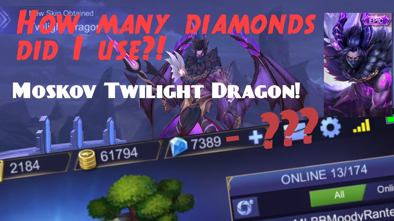 Moskov Twilight Dragon - Lucky Box Epic Skin - Mobile Legends Bang Bang