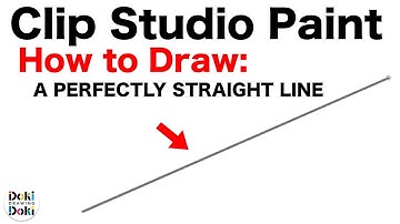 How to Draw a Straight Line [Clip Studio Paint Pro]