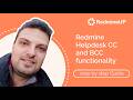 Redmine Helpdesk CC and BCC functionality explanation
