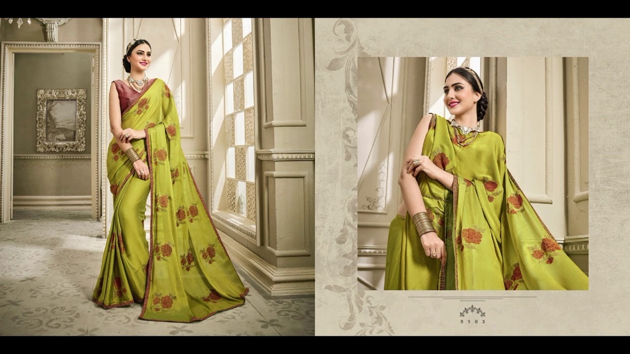 Latest Thread Work Silk Saree  & Embroidery Thread Work Saree Designs.