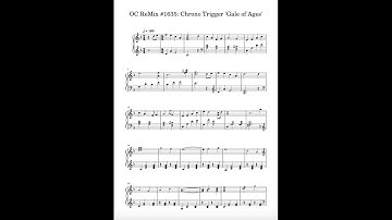 [Piano Score] OC ReMix #1635: Chrono Trigger 