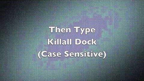 How to change the look of your dock from 3D to black 2D