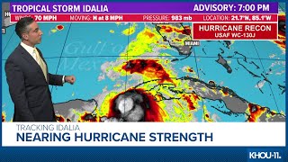 Tropical update: Idalia on verge of becoming hurricane