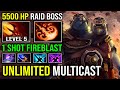 UNLIMITED MULTICAST 1 Shot Fireblast 5500 HP Max Strength Level 5 Dagon Imba Ogre Magi Dota 2