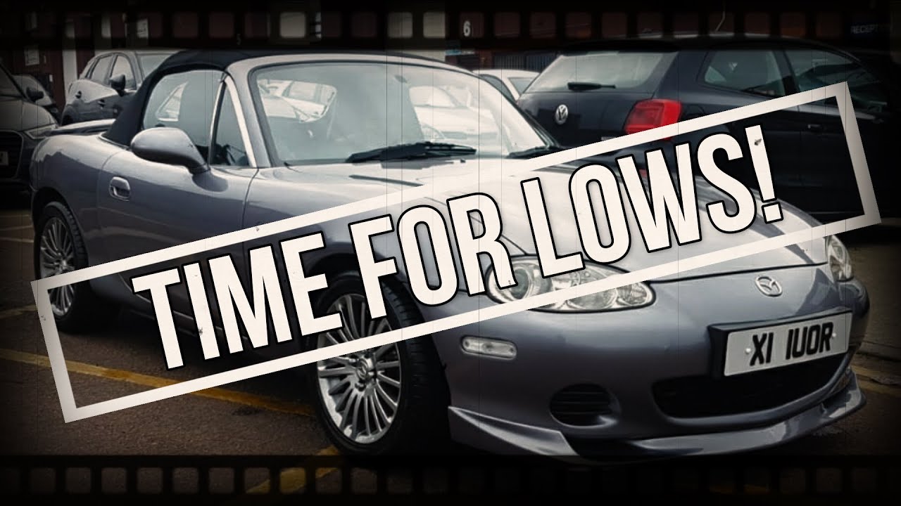 We lower the Mx5!! Oh, and fit Brakes..