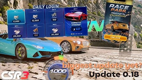 Full breakdown of update 0.18 - CSR Racing 3 ( Early Release )
