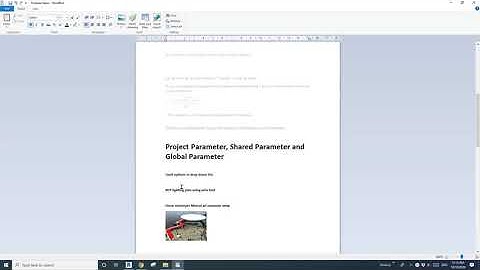 (Day 204) Project Parameter, Shared Parameter and Global Parameter