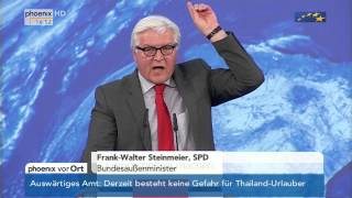 Europawahl - wütender Frank-Walter Steinmeier vom 19.05.2014