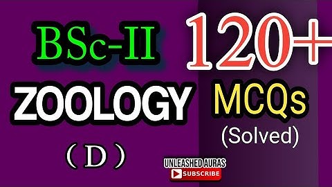 Zoology (D) BSc Part 2 | 120+ Solved MCQs | PU online Exam 2020