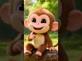 Lied vom verspielten kleinen Affen - Playful Little Monkey Song | Nursery Rhymes for Kids | Shorts