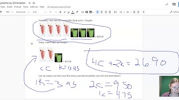 Systems of Equations Day 4: Solving Systems by Elimination