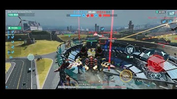 War Robot game play- Ao Jun Cryogenic weapons build after rebalance of old weapon buff.