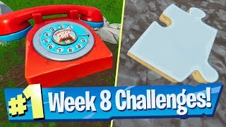 Durr Burger / Pizza Pit Phone   Jigsaw Piece Locations - Fortnite Season 8 Week 8 Challenge Guide