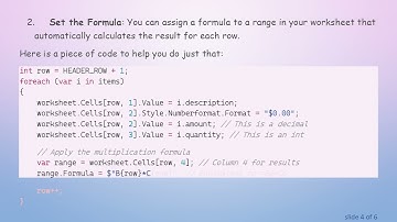 How to Automatically Multiply Values in Two Columns Using EPPlus in C#