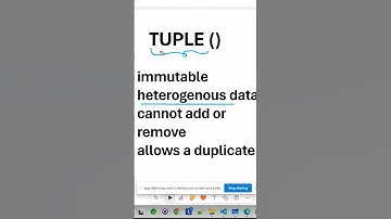 PYTHON TUPLE | DATA TYPES