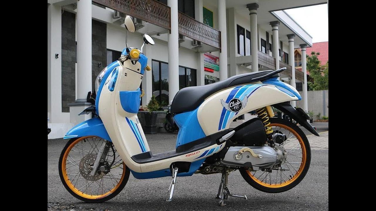 MODIFIKASI Honda SCOOPY Thailook Style Ban CACING Clipzuicom