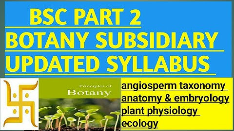 degree part 2 botany subsidiary updated syllabus