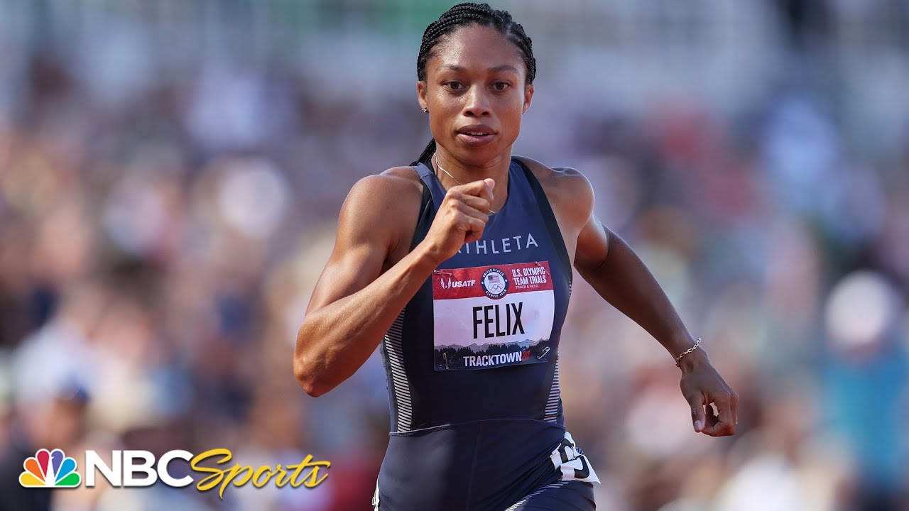 Allyson Felix turns on jets again in 200m, advances with Jenna Prandini to Olympic trials final