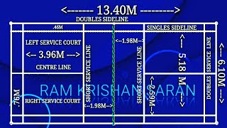 Badminton Court Marking Plan | Badminton Court Marking | Shuttle Court | Measurements | Shuttle Serv screenshot 4