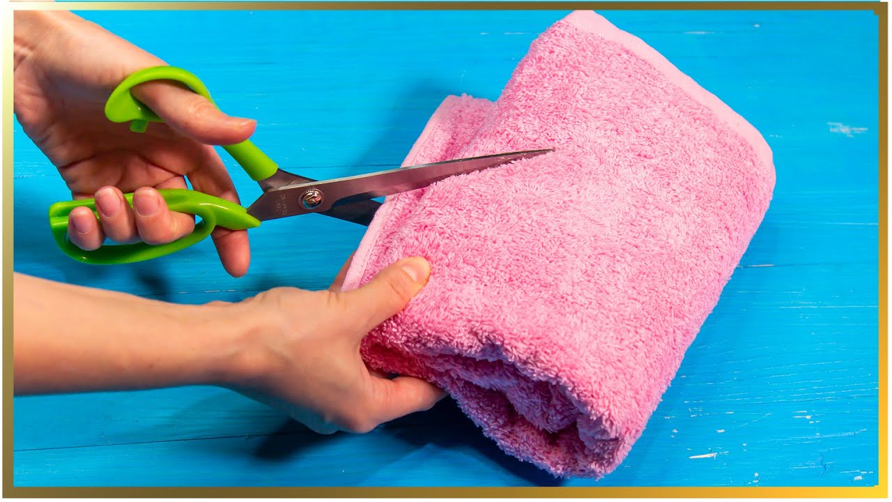 Jak si udělat pantofle ze starého ručníku! - YouTube