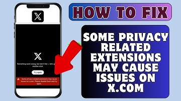 Fix “Some privacy related extensions may cause issues on x.com. Please disable them and try again"