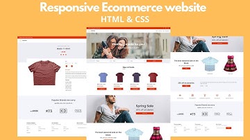 How To Make Ecommerce Website Using HTML And CSS Step By Step | Create Responsive e-Commerce Website