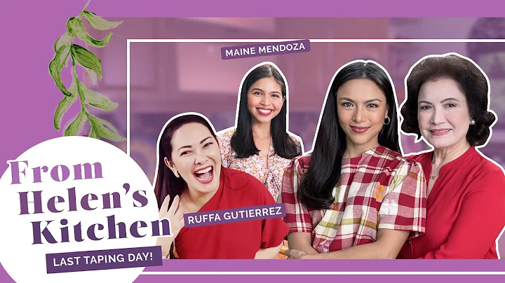 Last Taping Day of From Helen's Kitchen with Maine...