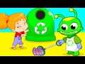 Groovy el Marciano & Phoebe dibujos infantiles | La canción del reciclaje para niños