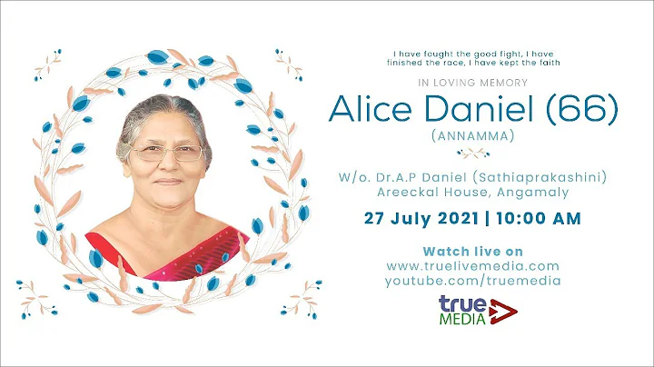 ALICE DANIEL (66) FUNERAL SERVICE LIVE WEBCAST |27...