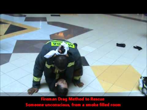 Fireman Drag Methods to rescue someone from a smoke filled room.wmv - YouTube